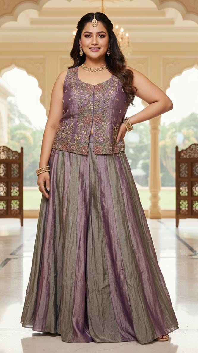 INDO-WESTERN FUNCTIONAL PARTY WEAR OUTFIT
