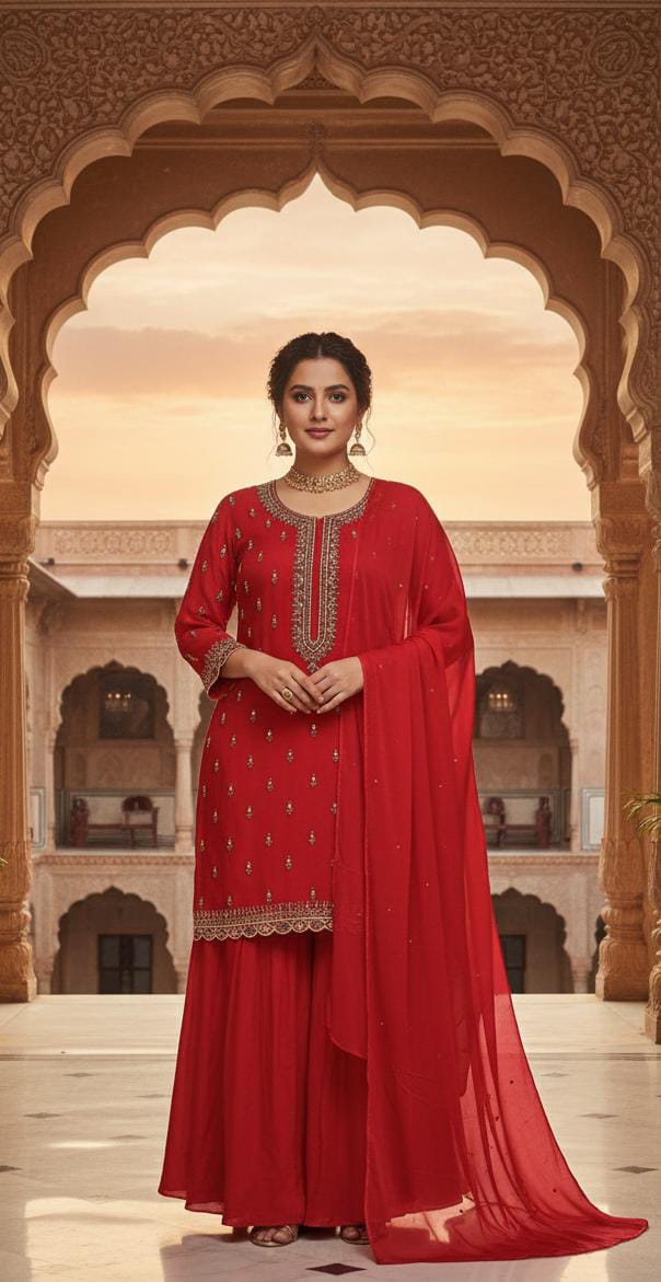 FUNCTIONAL FESTIVE OCCASSION PARTY WEAR OUTFIT