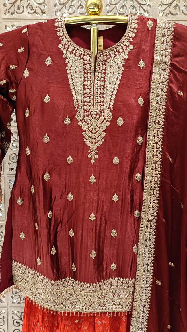 FUNCTIONAL FESTIVE OCCASSION PARTY WEAR OUTFIT