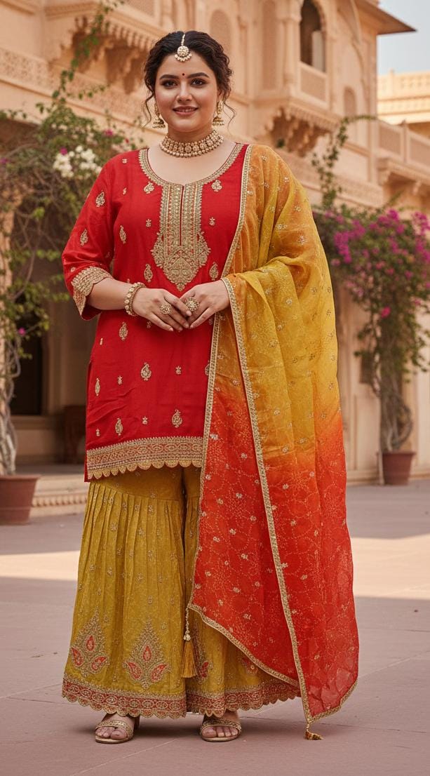 PARTY WEAR FESTIVE OCCASSION OUTFIT