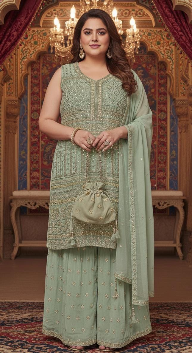 FUNCTIONAL FESTIVE OCCASSION PARTY WEAR OUTFIT