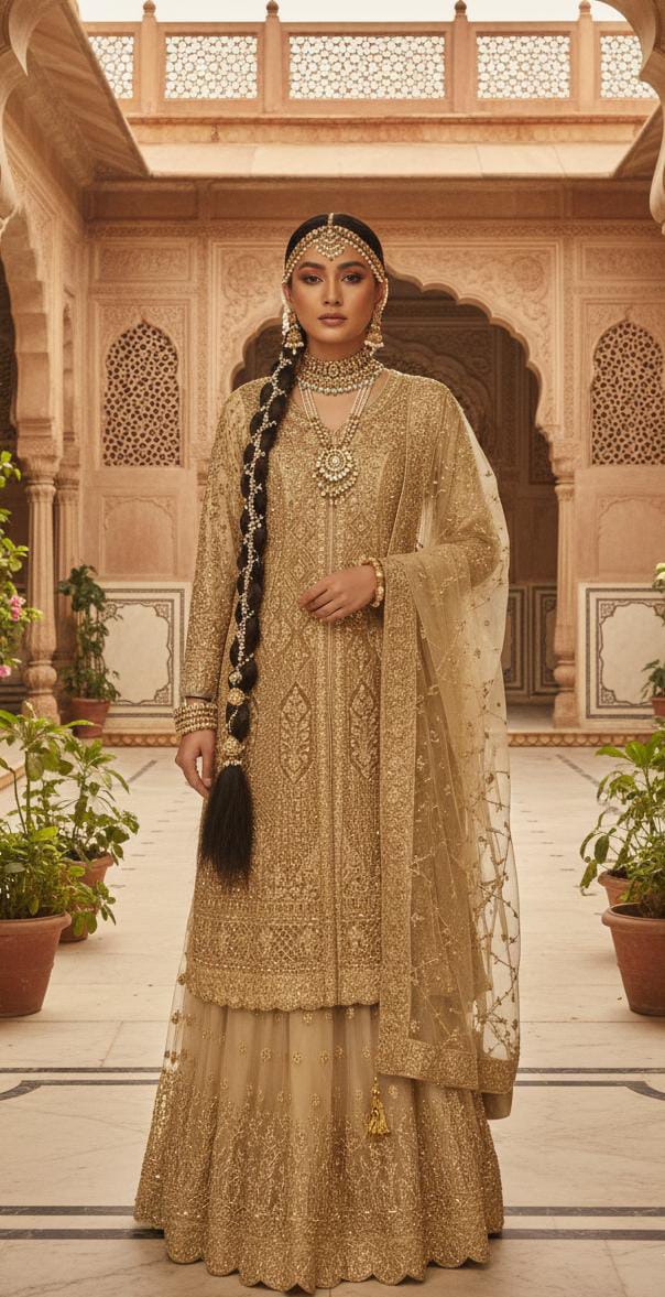 WEDDING,RECEPTION FUNCTIONAL PARTY WEAR OUTFIT