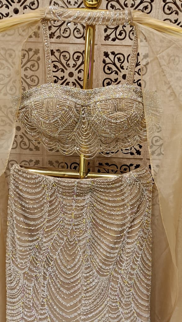 DESIGNER BRIDAL FISH-CUT LEHENGA