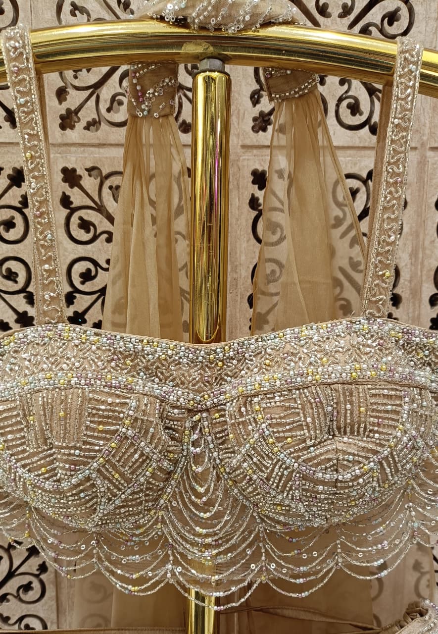 DESIGNER BRIDAL FISH-CUT LEHENGA