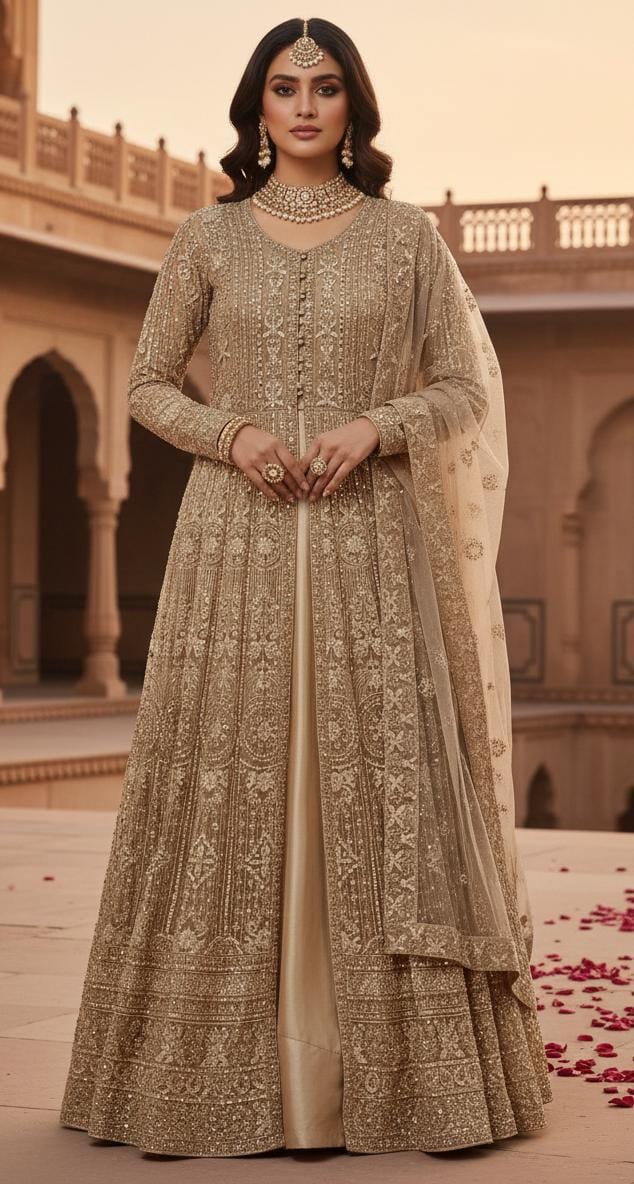 WEDDING,RECEPTION FUNCTIONAL PARTY WEAR OUTFIT