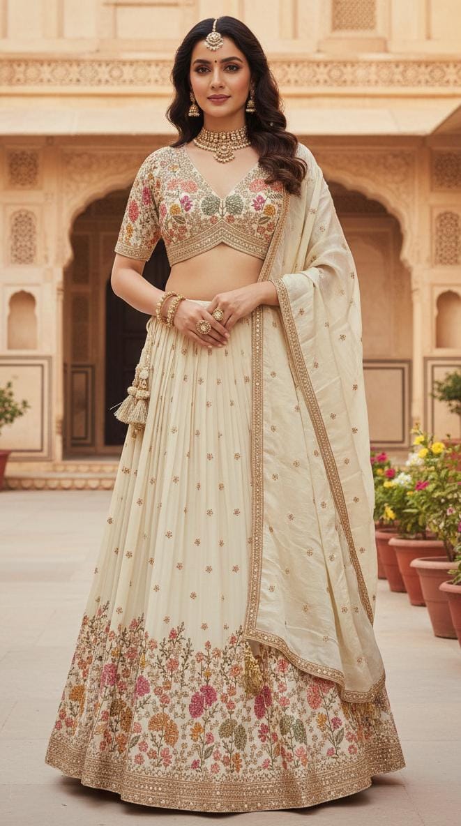 RECEPTION,ENGAGEMENT FUNCTION WEAR LEHENGA
