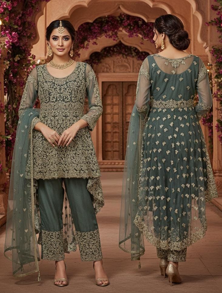 WEDDING,RECEPTION FUNCTIONAL PARTY WEAR OUTFIT
