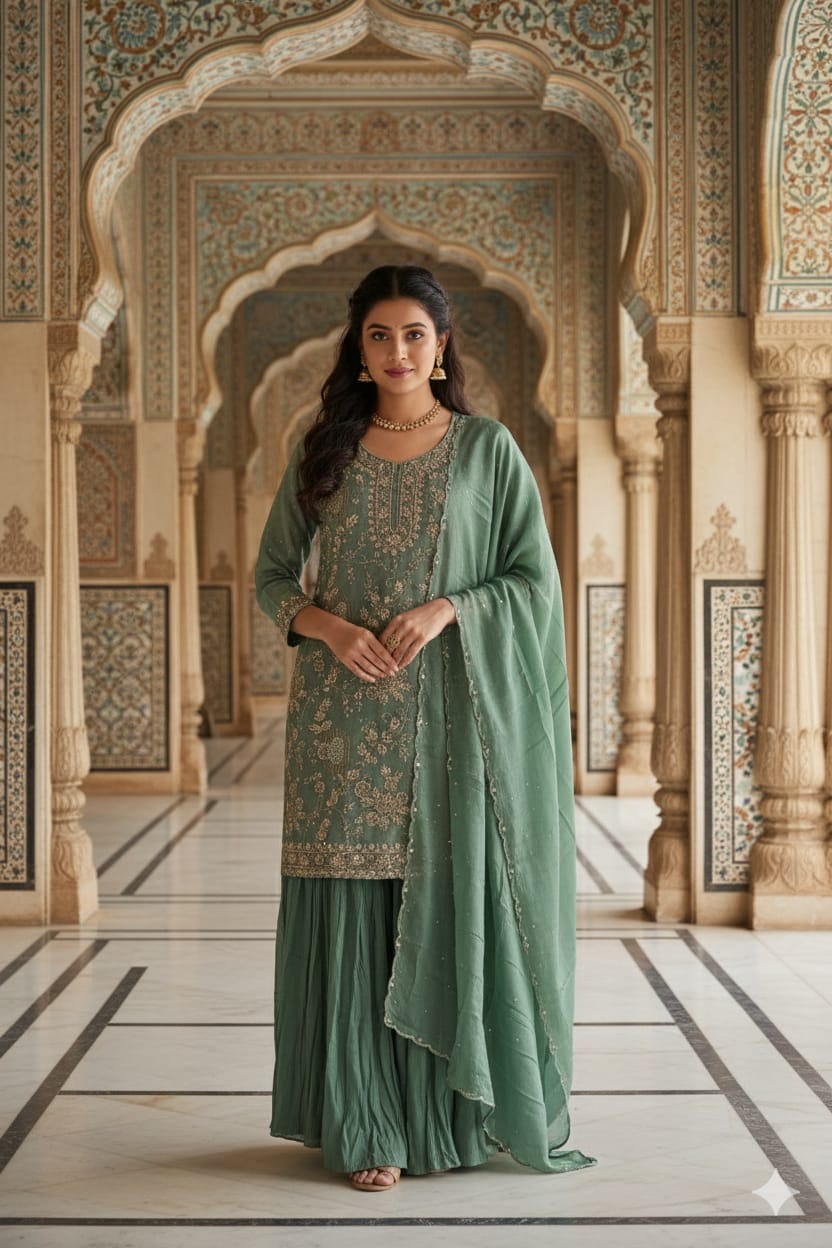 PERFECT FOR FESTIVE OCCASSION PALAZZO SET