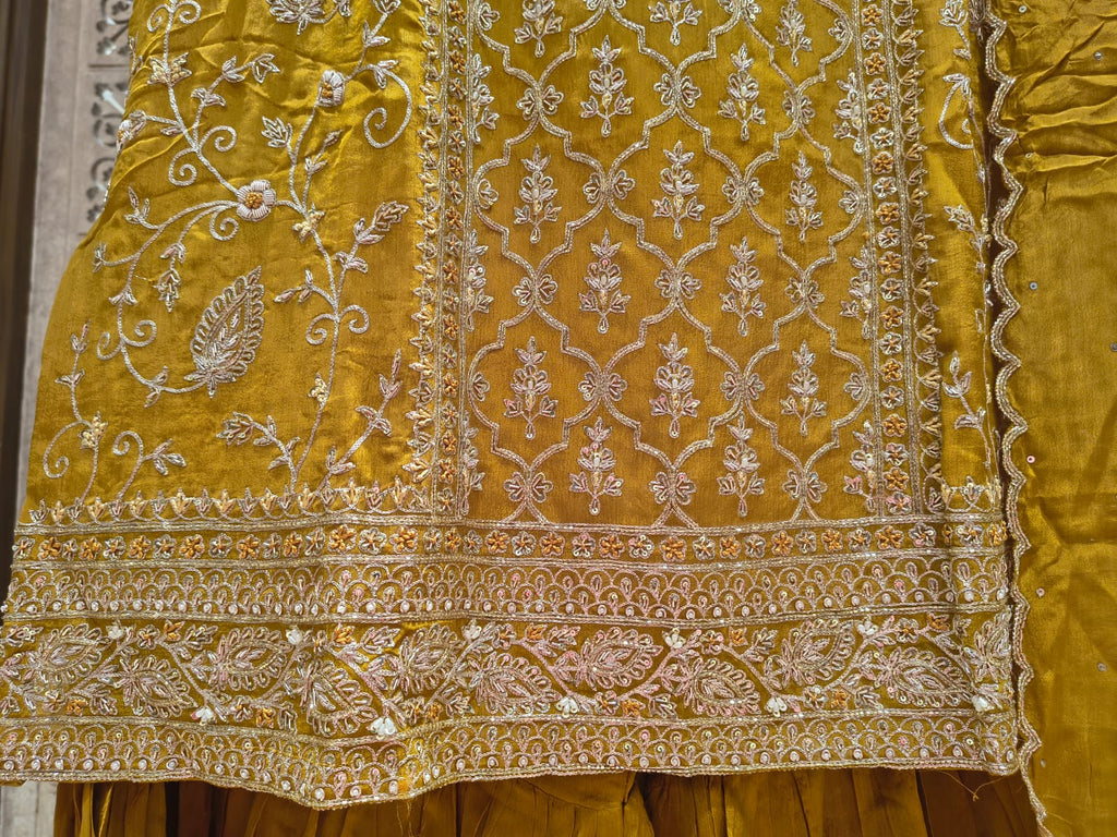 HALDI,MEHENDI FUNCTIONAL PARTY WEAR OUTFIT