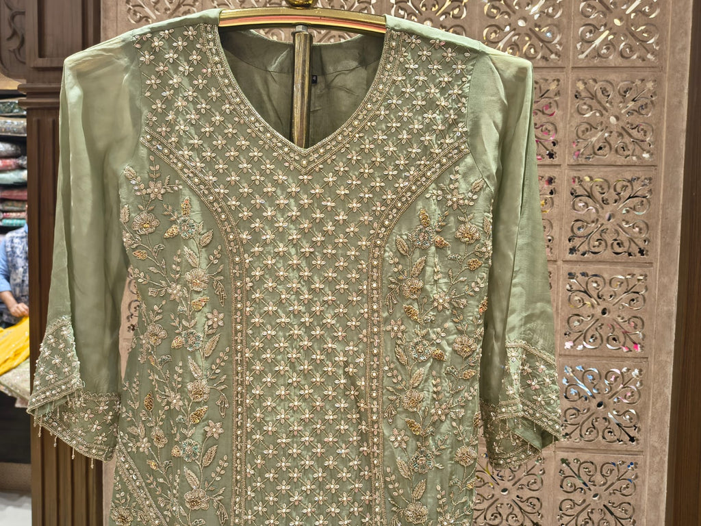 MEHENDI,SANGEET PARTY WEAR GHARARA SET