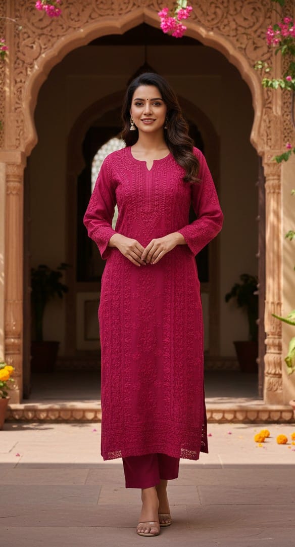 LAKHNAVI CASUAL DIALY WEAR KURTA SET