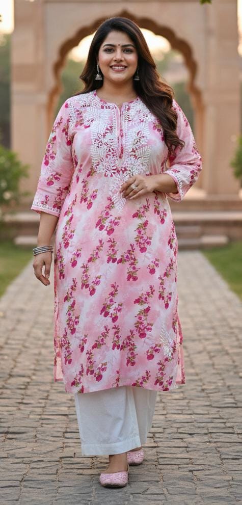 LAKHNAVI CASUAL DAILY WEAR KURTA