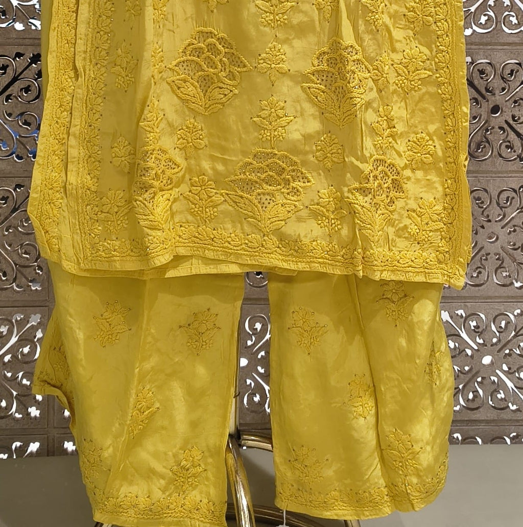 CASUAL DAILY WEAR LAKHNAVI KURTA SET