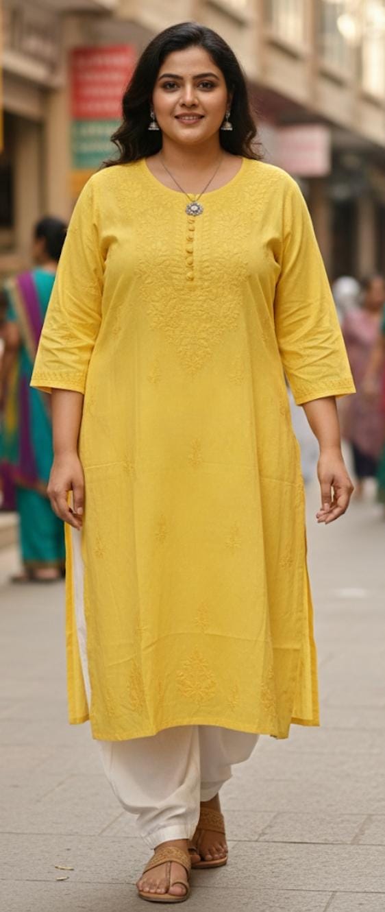 DAILY WEAR LAKHNAVI KURTI