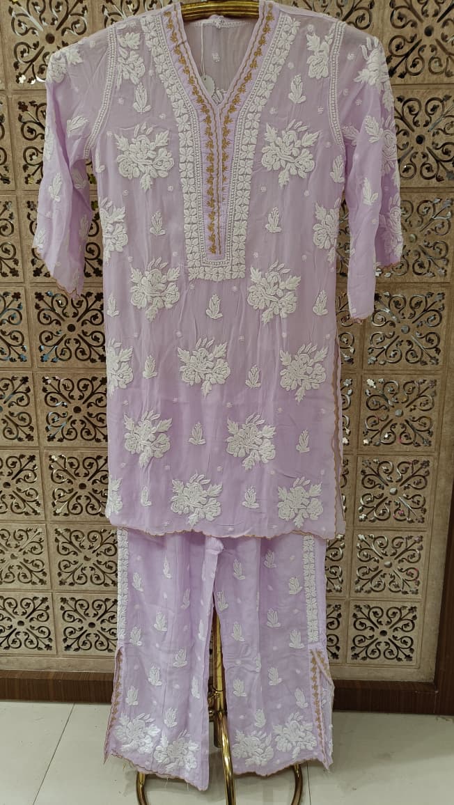 DAILY WEAR LAKHNAVI KURTA SET