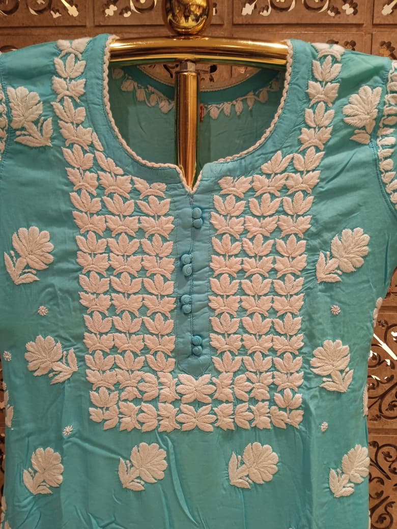 DAILY WEAR LAKHNAVI KURTA SET