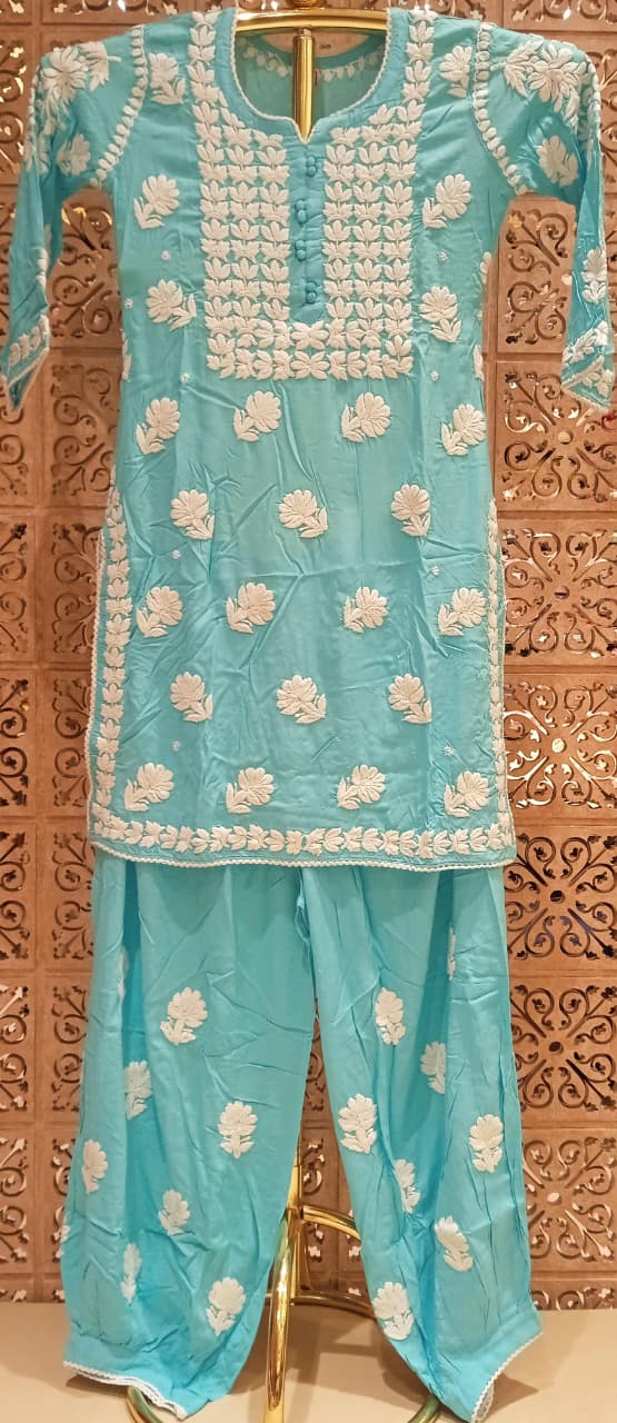 DAILY WEAR LAKHNAVI KURTA SET