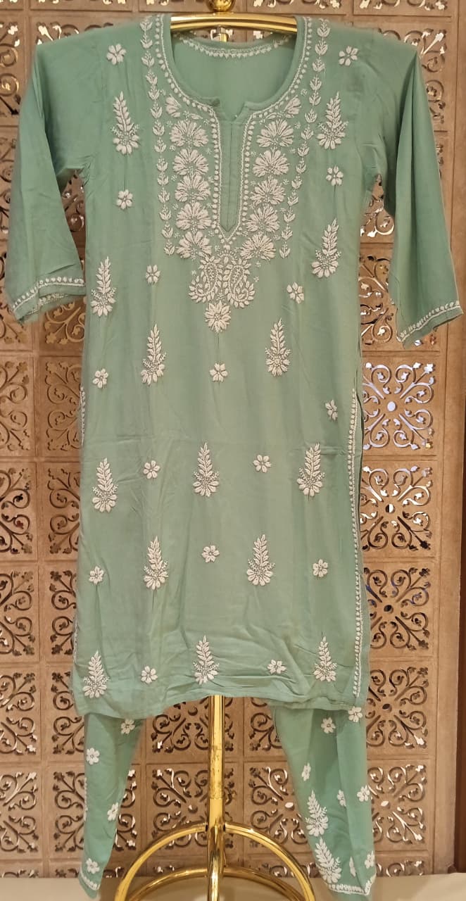 DAILY WEAR LAKHNAVI KURTA SET