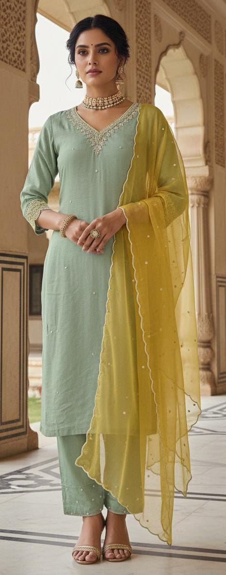 EVENING OUTING SEMI OCCASSION KURTA SET