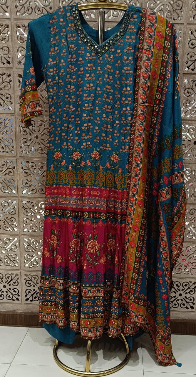 FESTIVE OCCASSION PARTY WEAR ANARKALI OUTFIT