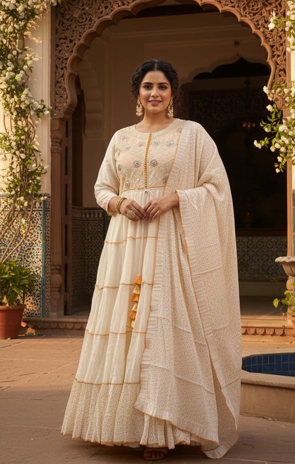 SEMI OCCASSION FLOOR LENGTH GOWN
