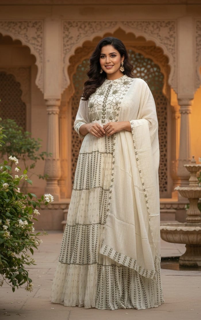 FLOOR LENGTH GOWN STYLE OUTFIT