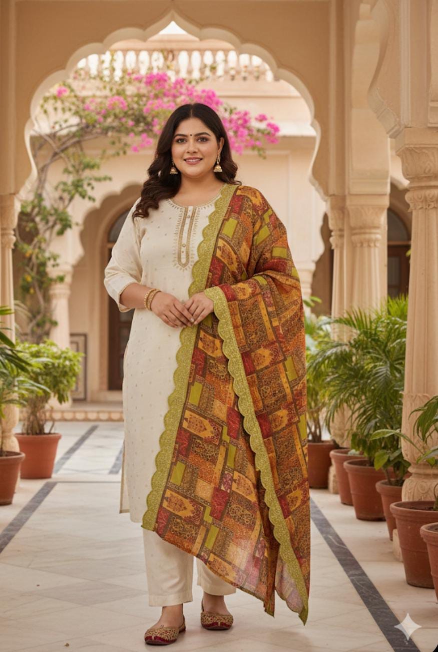 SEMI FESTIVE KURTA SET
