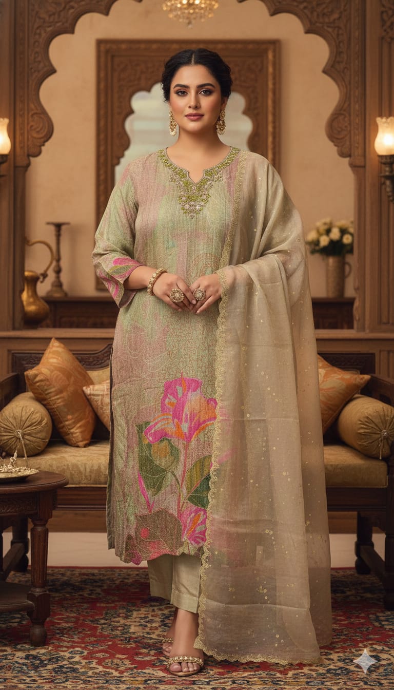 DAILY WEAR SEMI FESTIVE KURTA SET