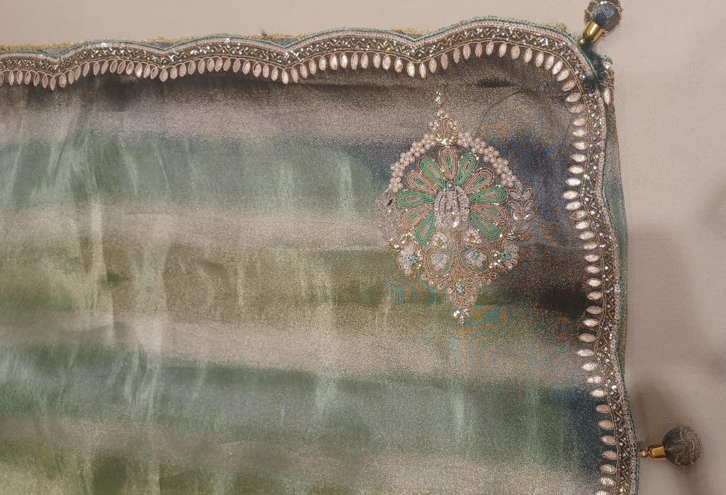 MEHENDI,FESTIVE FUNCTIONAL PARTY WEAR SAREE