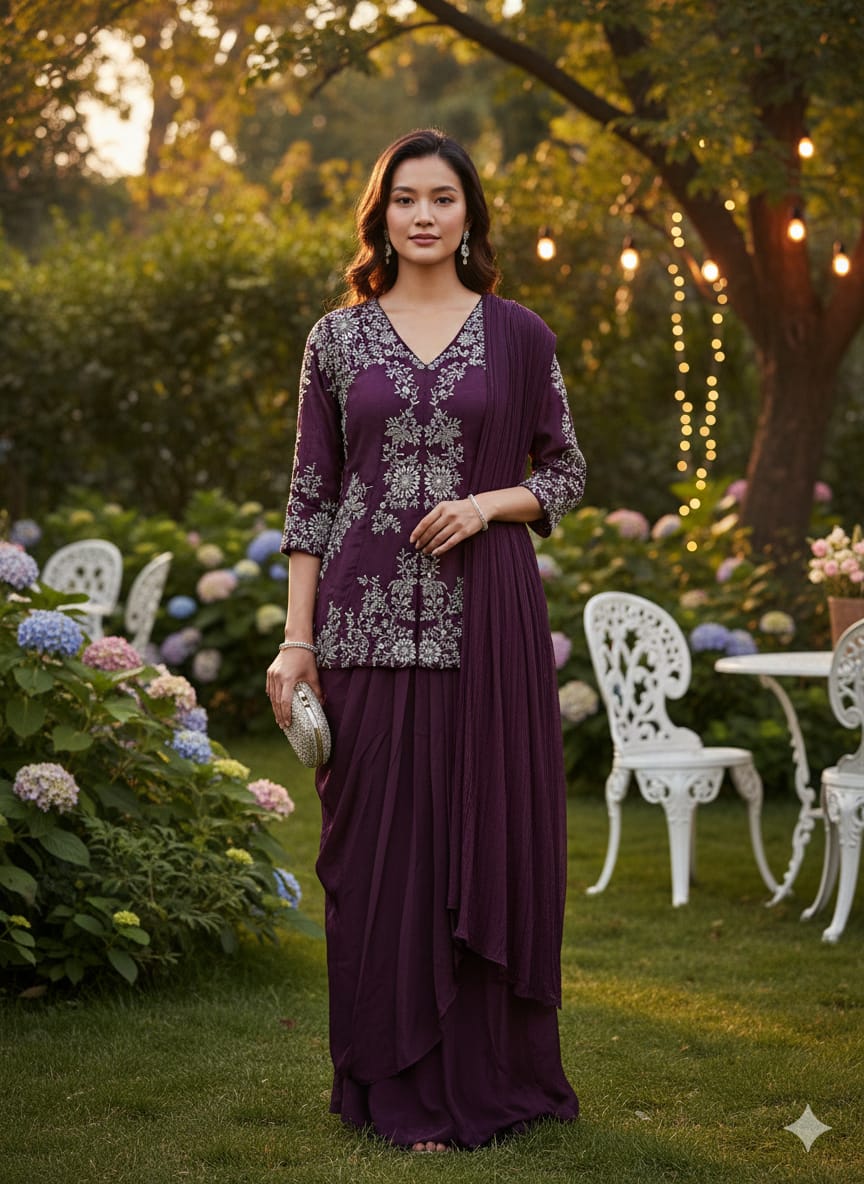 COCKTAIL,MEHENDI FESTIVE OCCASSION PARTY WEAR OUTFIT