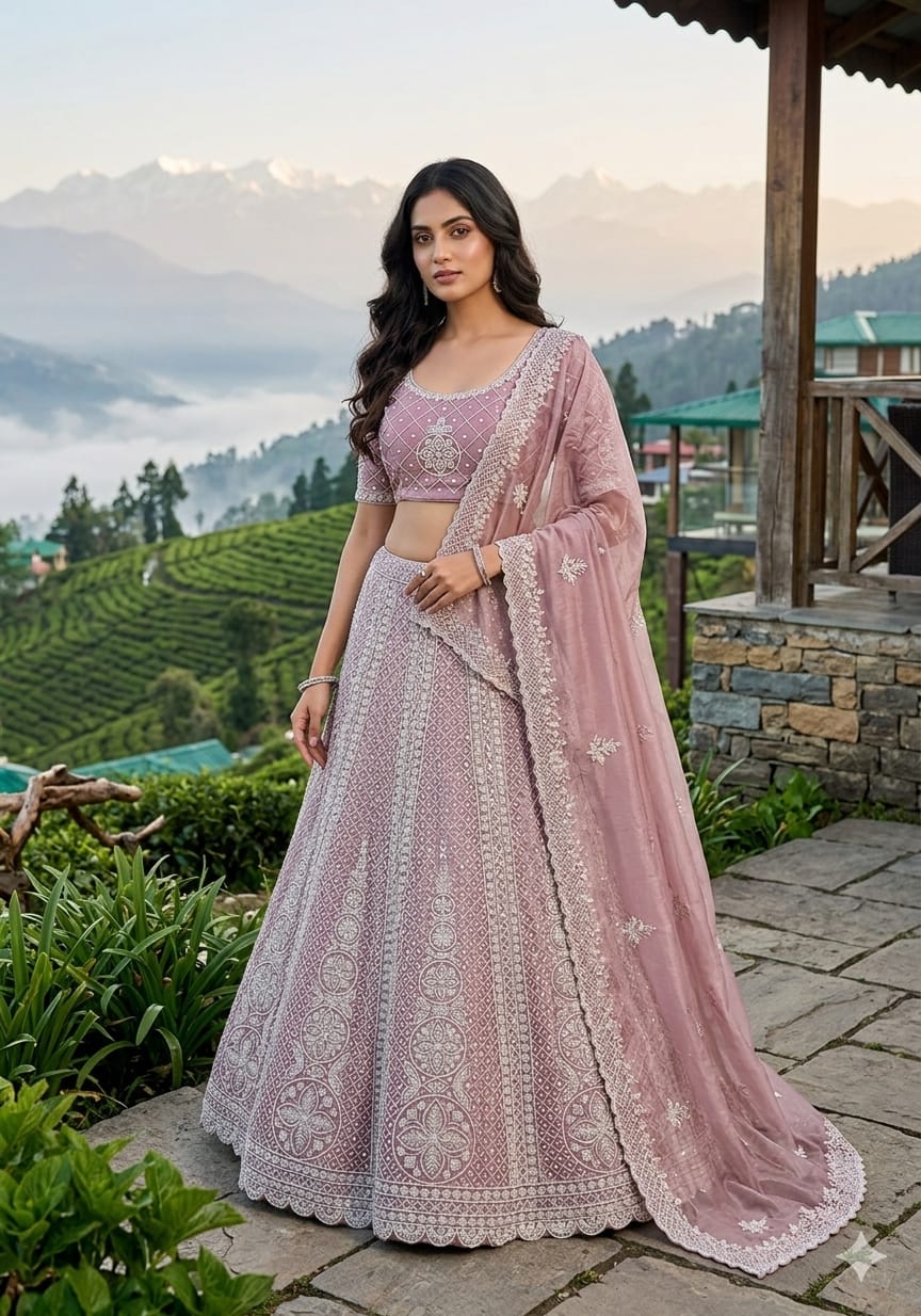 WEDDING,RECEPTION FUNCTIONAL PARTY WEAR BRIDAL LEHENGA
