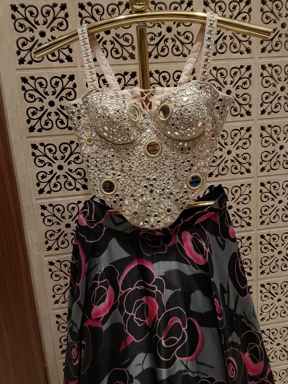 FUNCTIONAL PARTY WEAR CORSET DESIGNER LEHENGA