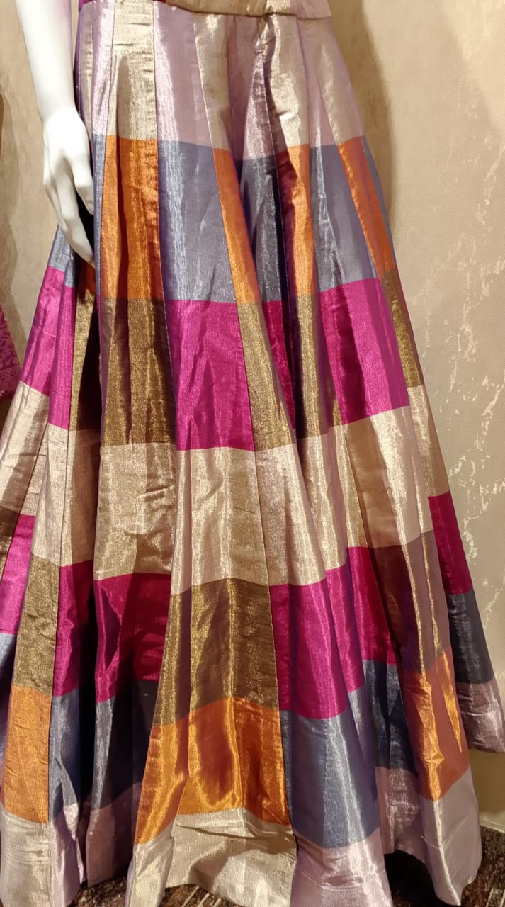 TRADITIONAL,FUNCTIONAL PARTY WEAR CORSET LEHENGA