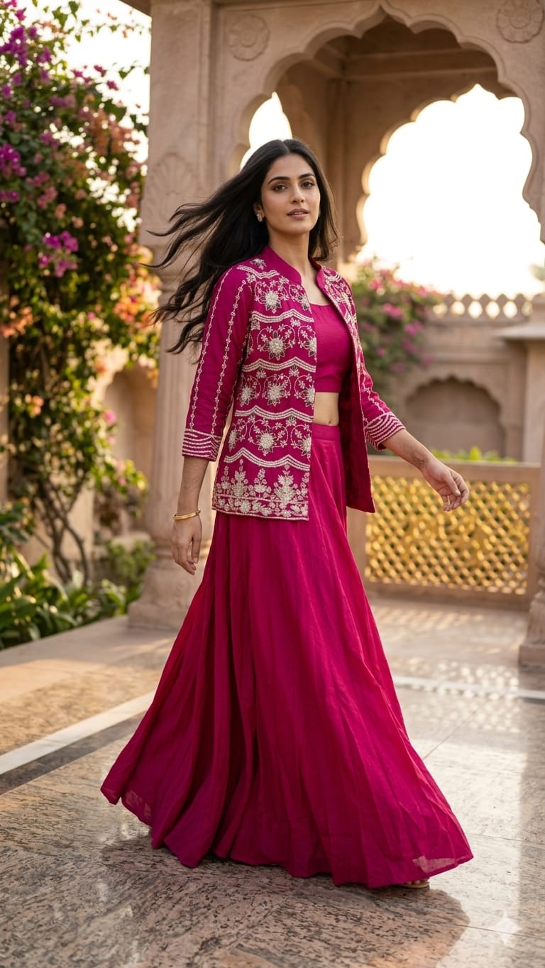 INDO-WESTERN FESTIVE OCCASSION LOOK