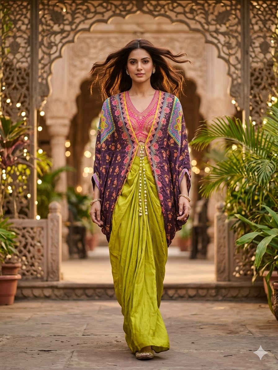 INDO-WESTERN FESTIVE OCCASSION PARTY WEAR OUTFIT