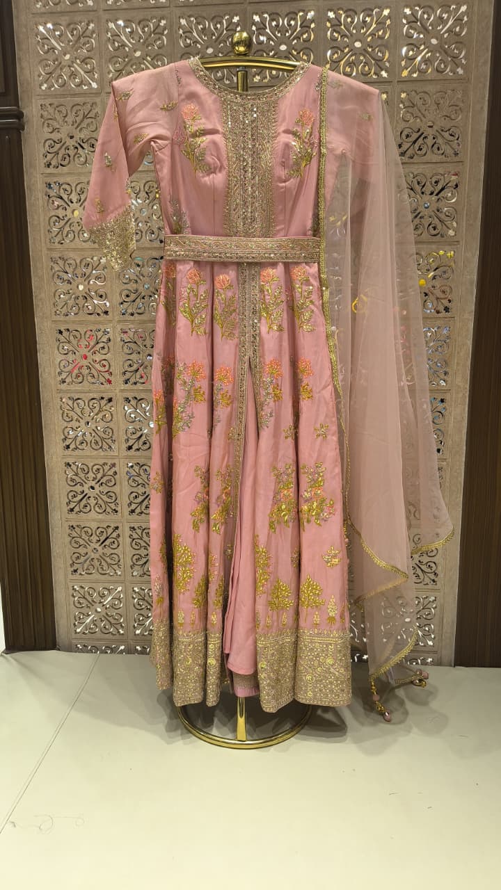 PARTY WEAR FRONT CUT-STYLE OUTFIT