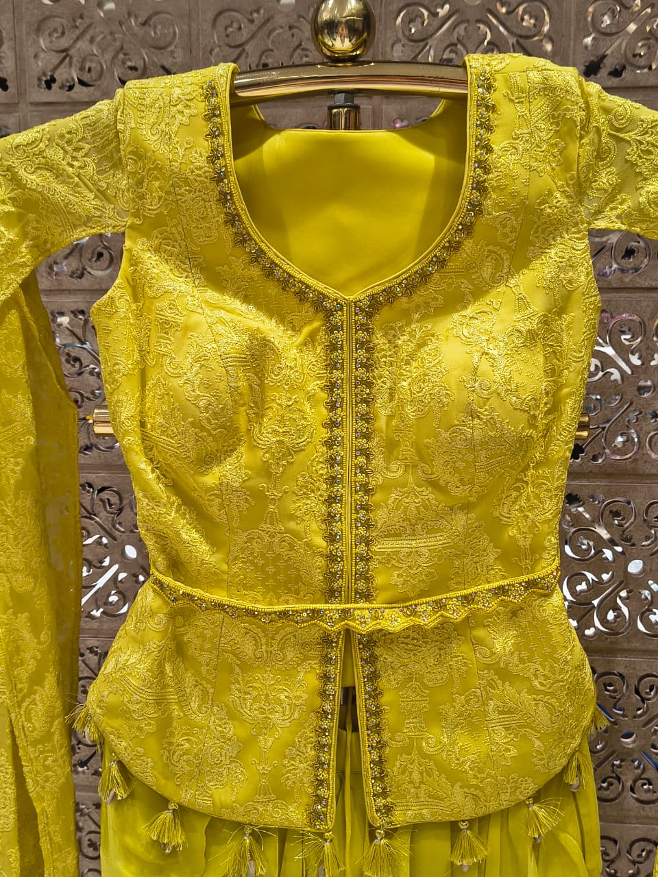 INDO-WESTERN HALDI MEHENDI PARTY WEAR OUTFIT