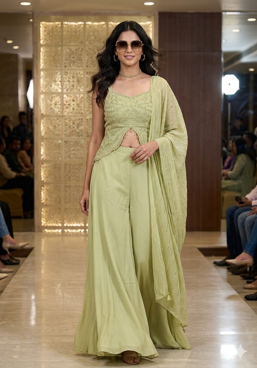 INDO-WESTERN FESTIVE OCCASSION PARTY WEAR OUTFIT