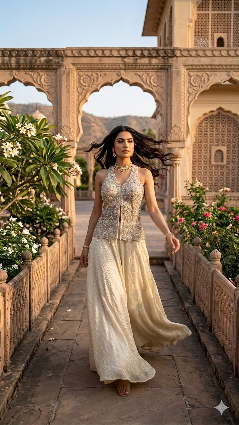 INDO-WESTERN FESTIVE OCCASSION PARTY WEAR OUTFIT
