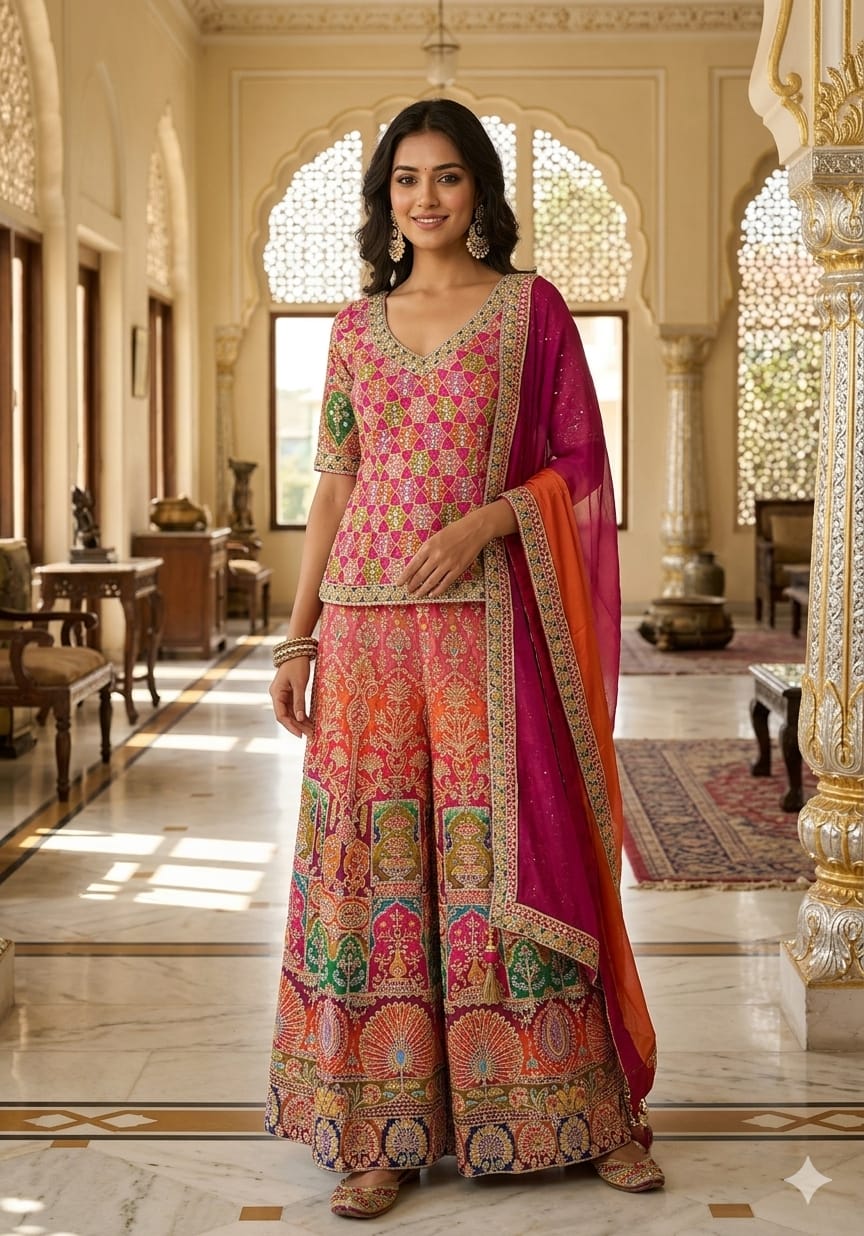 MEHENDI,HALDI FESTIVE OCCASSION PARTY OUTFIT