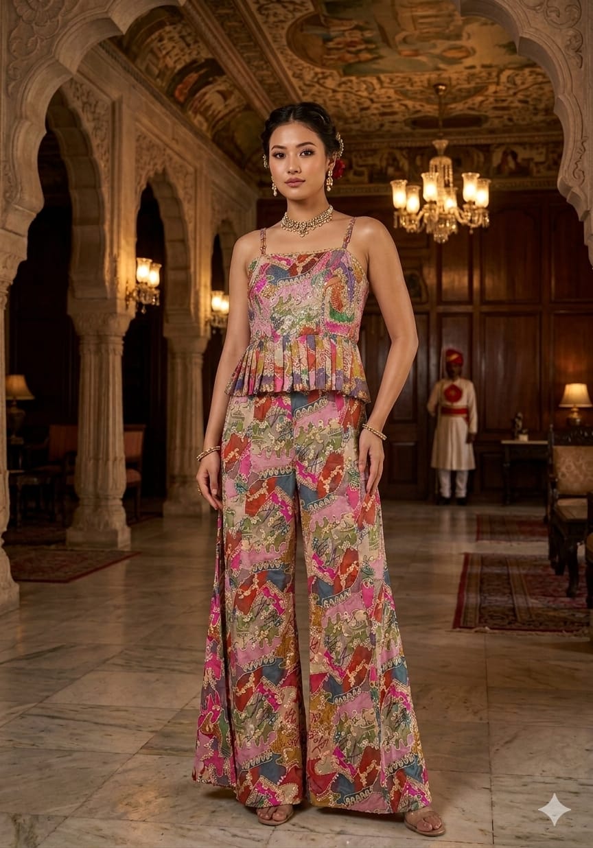 INDO-WESTERN FESTIVE OCCASSION PARTY WEAR OUTFIT