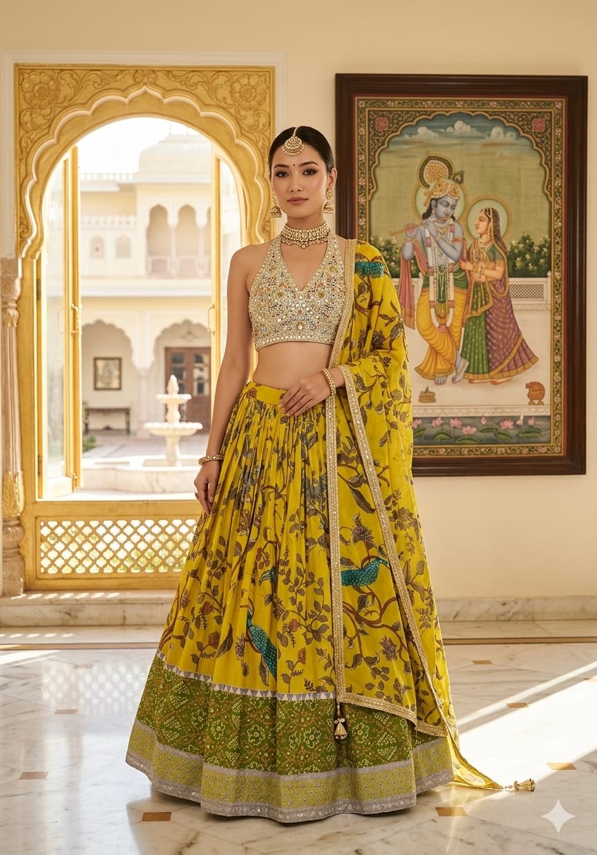 HALDI,MEHENDI FESTIVE OCCASSION PARTY WEAR OUTFIT