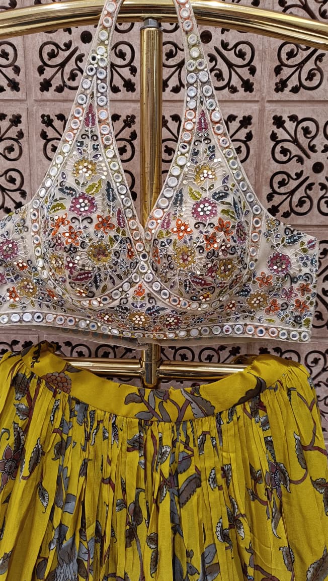 HALDI,MEHENDI FESTIVE OCCASSION PARTY WEAR OUTFIT