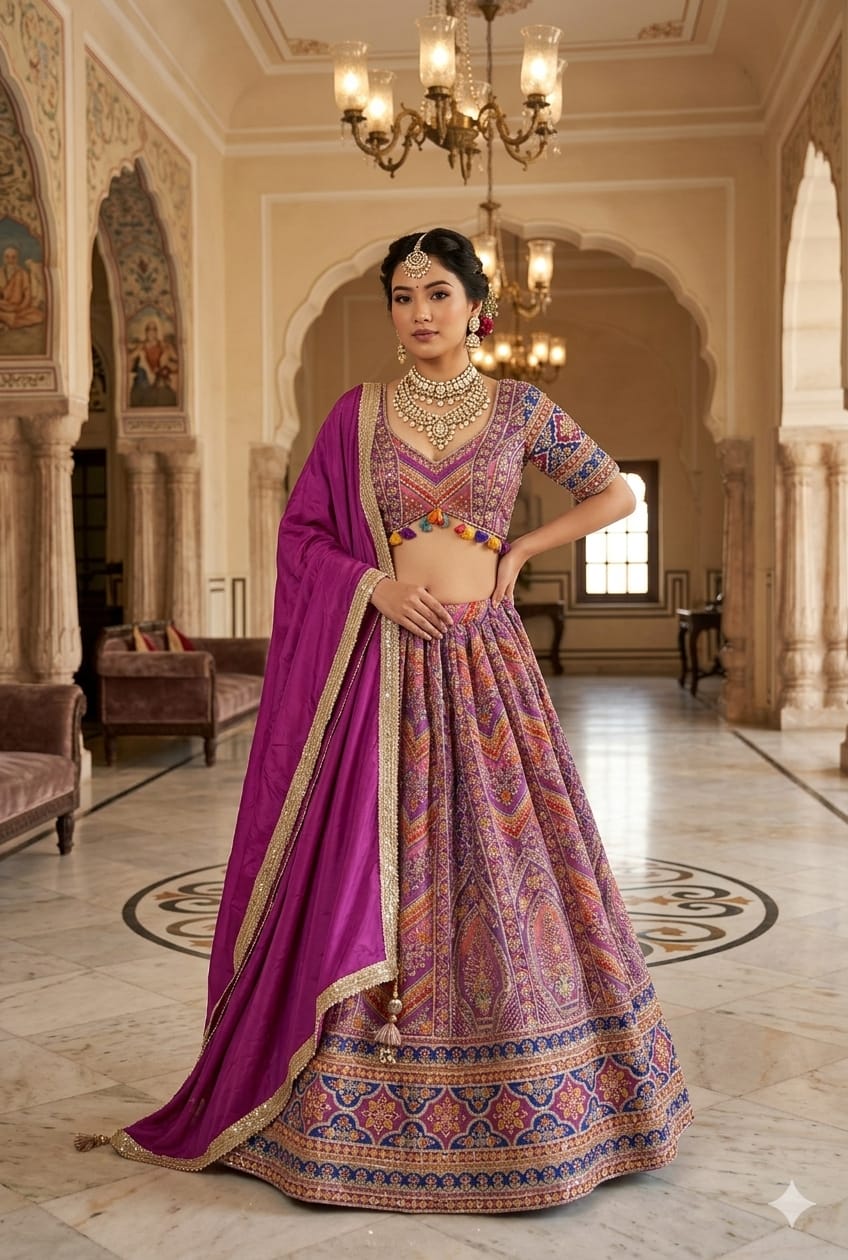 FESTIVE OCCASSION PARTY WEAR LEHENGA CHOLI