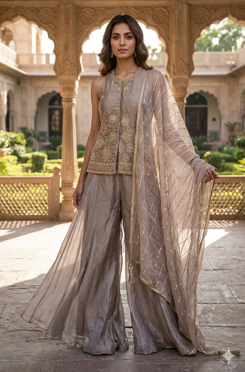 INDO-WESTERN FESTIVE OCCASSION PARTY WEAR OUTFIT