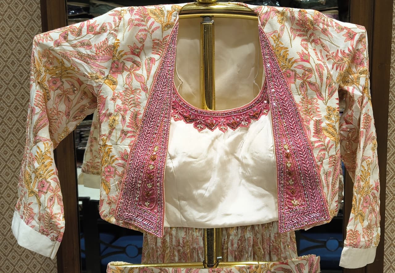 INDO-WESTERN JACKET STYLE OUTFIT