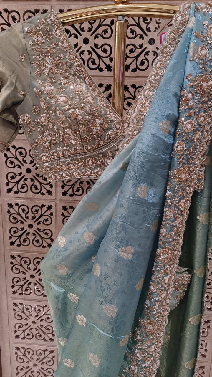 WEDDING,RECEPTION FESTIVE FUNCTIONAL PARTY WEAR SAREE