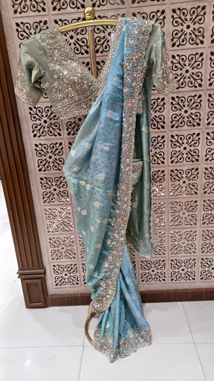 WEDDING,RECEPTION FESTIVE FUNCTIONAL PARTY WEAR SAREE