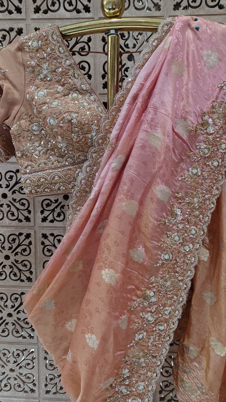 WEDDING RECEPTION FESTIVE FUNCTIONAL PARTY WEAR SAREE