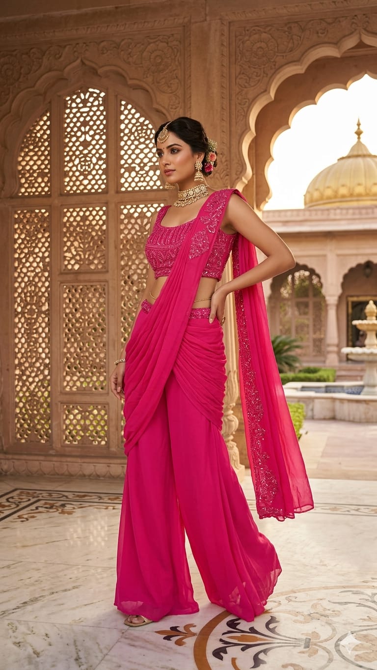 INDO-WESTERN FESTIVE OCCASSION OUTFIT
